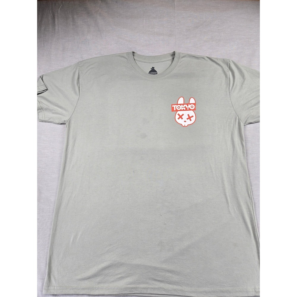Launder Japan Legends JDM Approved Graphic T-Shirt Mens 2XL Sage Green Skyline